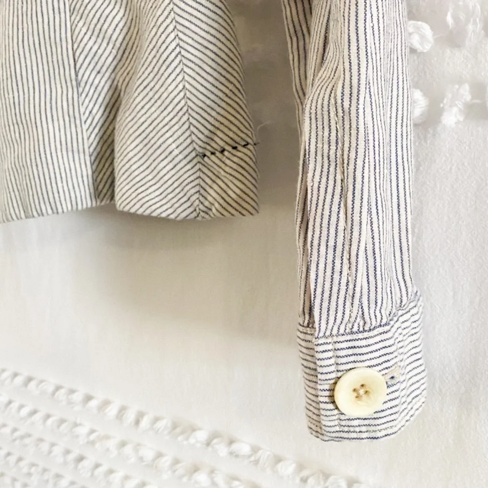 Anthropologie Cartonnier sunglow striped blazer 2